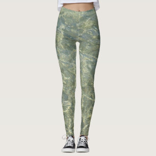 Leggings Patrón de agua gris