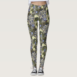 Leggings Patrón de algas marinas de John Henry Dearle