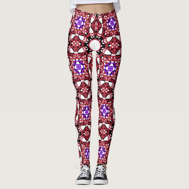 Leggings patrón de amor diseñado (Anverso)