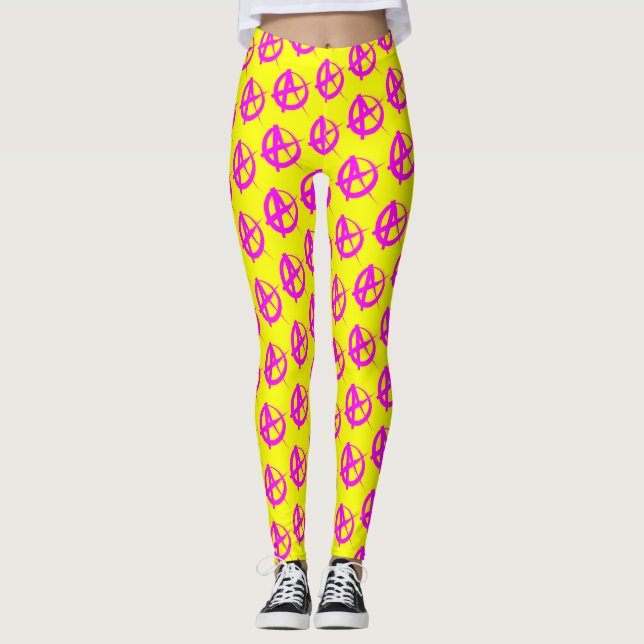 Leggings Patrón de anarquía (Anverso)
