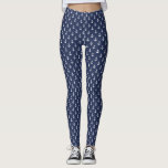 Leggings Patrón de anclas azules de la marina de adormidera<br><div class="desc">Patrón de anclajes de estilo y moda.</div>