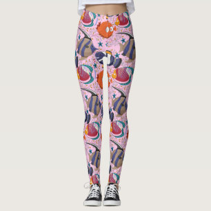 Leggings Patrón de animales acuáticos   vida submarina en l