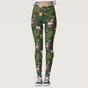 Leggings Patrón de animales acuáticos   vida submarina en l