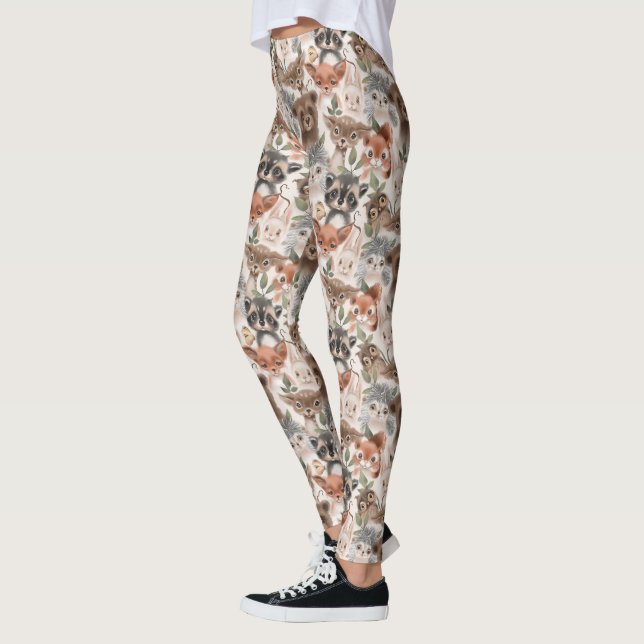 Leggings Patrón de animales bebés (Izquierda)