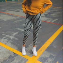 Leggings Patrón de animales salvajes de cebra