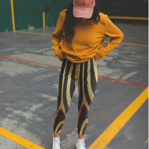 Leggings Patrón de animales salvajes de cebra