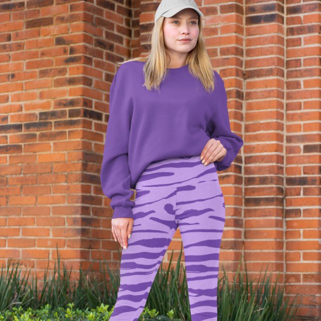 Leggings Patrón de animales salvajes de cebra de Lilac (Subido por el creador)