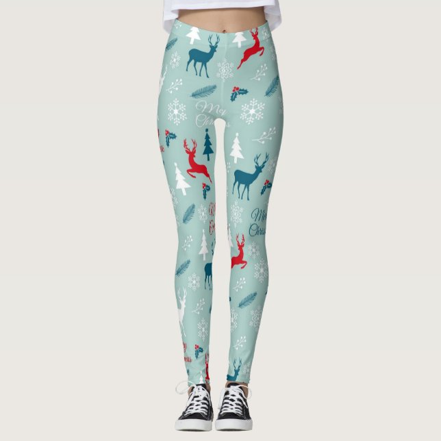 Leggings Patrón de año nuevo (Anverso)