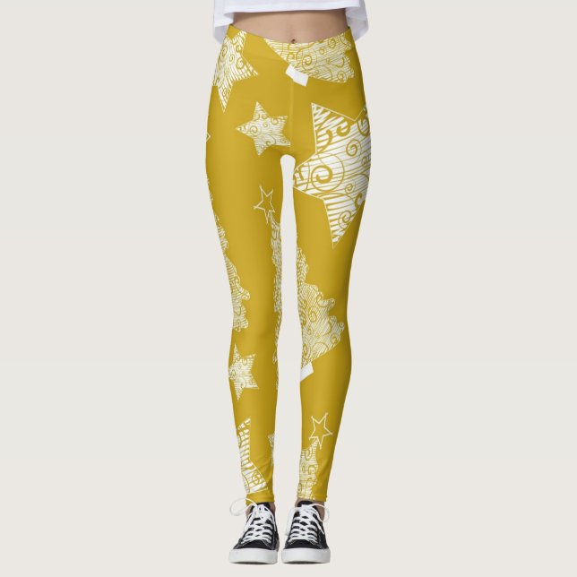 Leggings Patrón de año nuevo (Anverso)