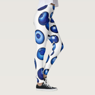 Leggings Patrón de arándano fresco