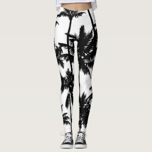 Leggings Patrón de árbol de palma