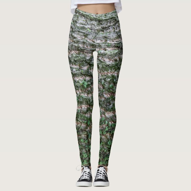 Leggings Patrón de árbol tulipán (Anverso)