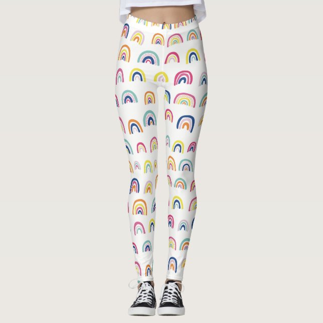 Leggings Patrón de arcoíris (Anverso)