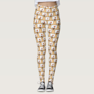 Leggings Patrón de aro de baloncesto