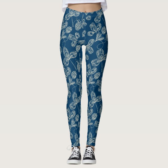 Leggings Patrón de arrastre (Anverso)