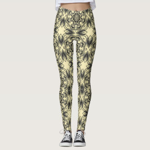 Leggings patrón de arte abstracto sin fisuras