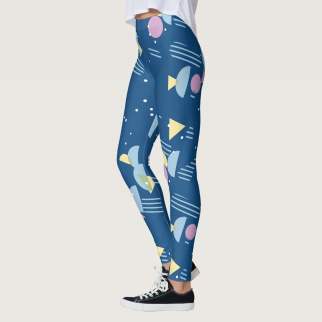 Leggings Patrón de arte geométrico de abstracto moderno de  (Izquierda)