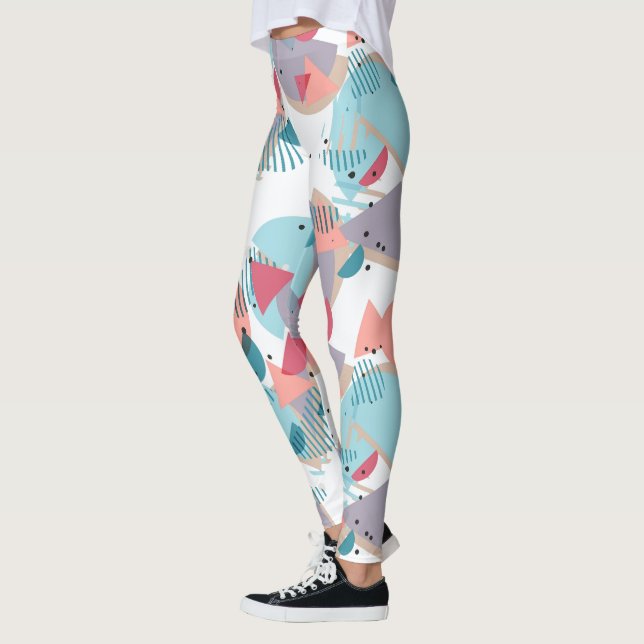 Leggings Patrón de arte geométrico de Hip 50 de resumen mod (Izquierda)