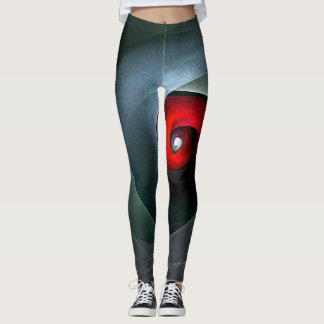Leggings Patrón De Arte Resumen Artístico Moderno De Swirl