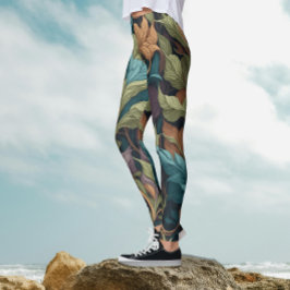 Leggings Patrón de arte retro vintage victoriano de William