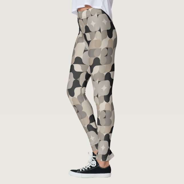 Leggings Patrón de baldosas moderno y lindo (Izquierda)