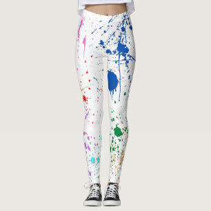 Leggings Patrón de bandeja de pintura de todo sobre