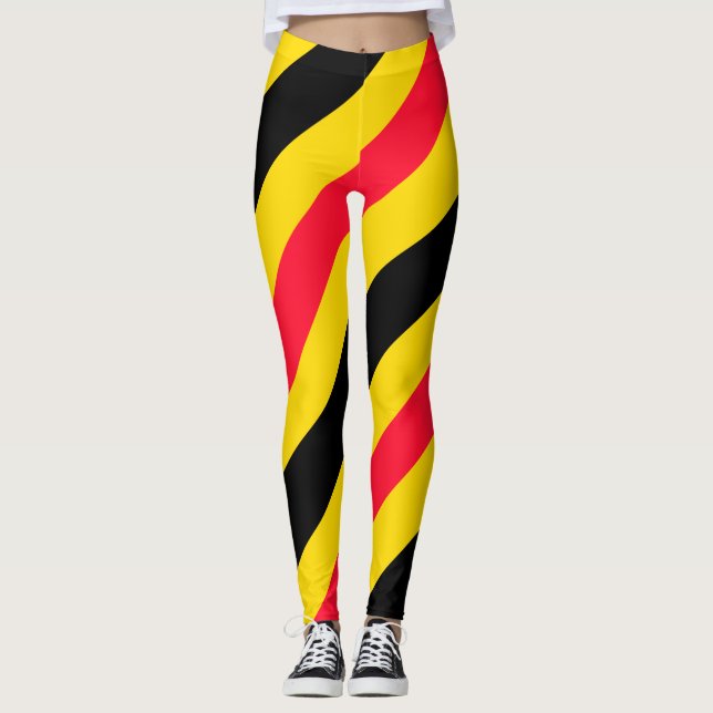 Leggings Patrón de bandera de Bélgica (Anverso)