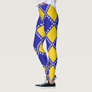 Leggings Patrón de bandera de Bosnia