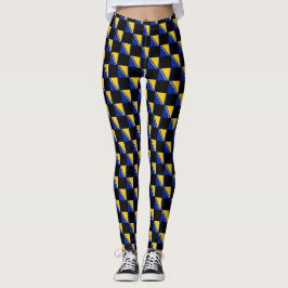 Leggings Patrón de bandera de Bosnia y Herzegovina controla