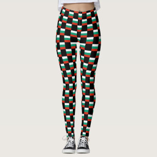 Leggings Patrón de bandera de Bulgaria verificada