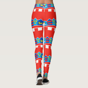 Leggings Patrón de bandera de Croacia
