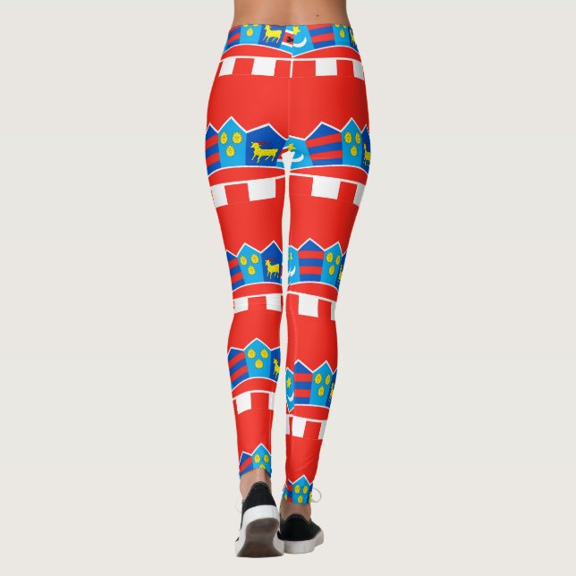 Leggings Patrón de bandera de Croacia (Reverso)