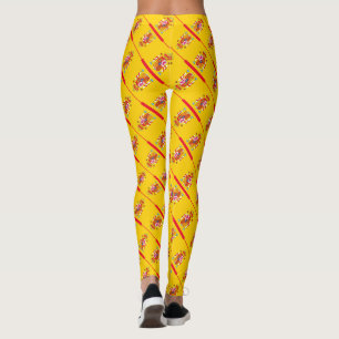 Leggings Patrón de bandera de España