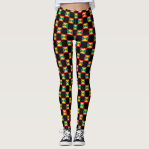Leggings Patrón de bandera de Granada controlado