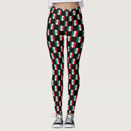 Leggings Patrón de bandera de México controlado