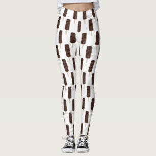 Leggings Patrón de barra de crema de hielo de chocolate