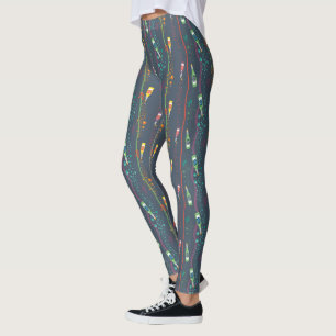 Leggings Patrón de bebida de levadura de fizzy