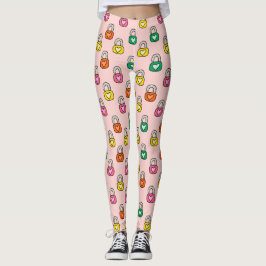 Leggings Patrón de bloqueos de sentido común