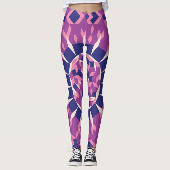 Leggings Patrón de bola de discoteca (Anverso)
