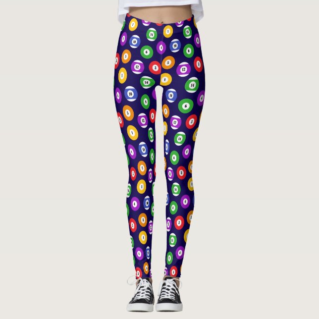 Leggings Patrón de bolas de billar (Anverso)