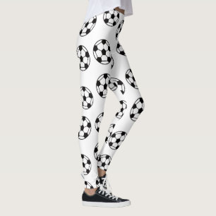 Leggings Patrón de bolas de fútbol