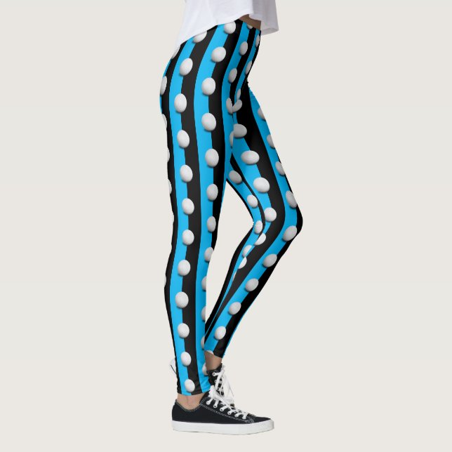 Leggings Patrón de bolas de golf | Guay Girly Sport Gift (Derecha)