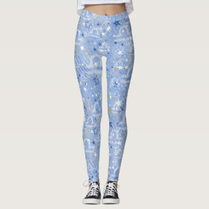 Leggings Patrón de bonito de signos de astrología de Libra 