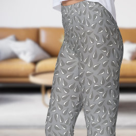 Leggings Patrón de brillo gris moderno