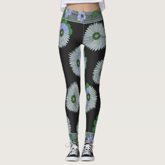 Leggings Patrón de Bufanda Daisy Manor