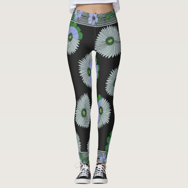 Leggings Patrón de Bufanda Daisy Manor (Anverso)