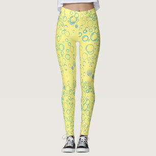 Leggings Patrón de burbujas 01 BG Lyellow