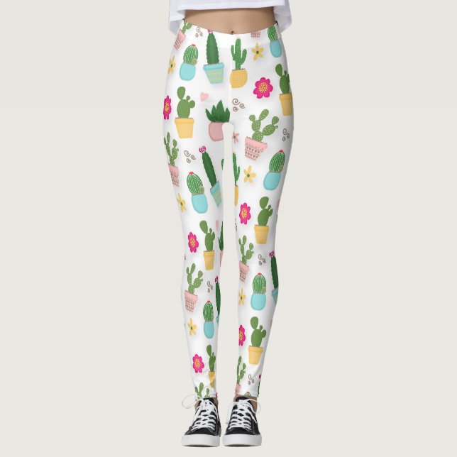 Leggings Patrón de Cactus  (Anverso)