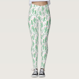 Leggings Patrón de Cactus de Cute Pricky
