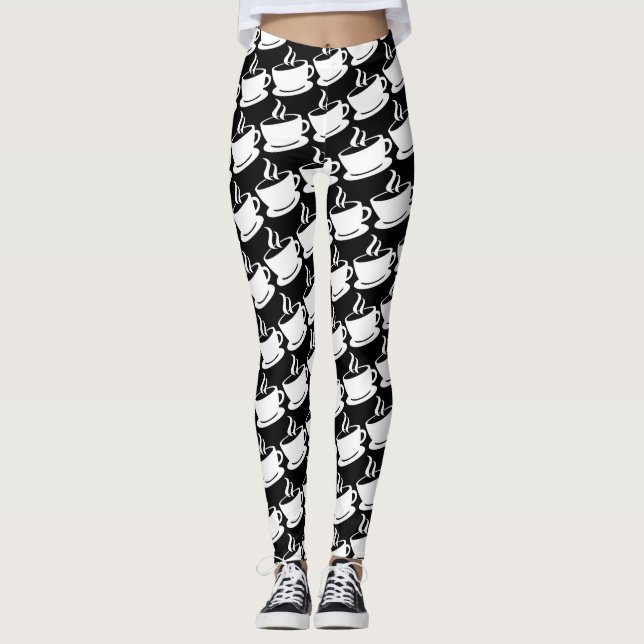 Leggings Patrón de café (Anverso)